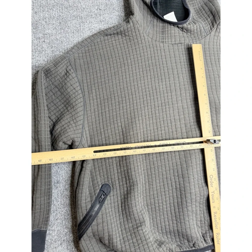 Nike Tech Pack Therma-FIT ADV Hoodie XL Olive Grey Waffle Knit‎ Pullover Mens